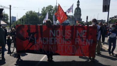 le traditionnel defile du 1er mai a nantes