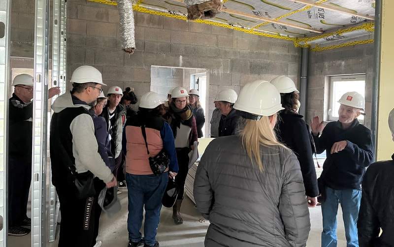 Châteaubriant : visite de chantier de la résidence accueil Les Eaux Vives